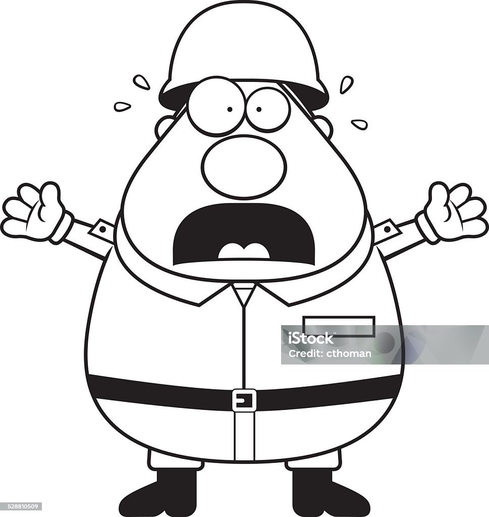 Scared Army Scared Soldier Stock Illustration - Download Image Now - Adult, Adults ...