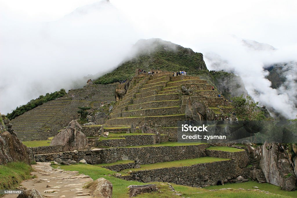 Machu Picchu Stonework Intricately crafted stonework at Machu Picchu, Peru Ancient Stock Photo