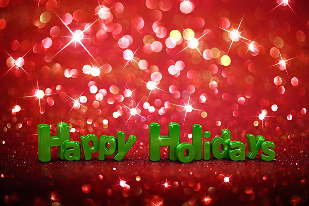 istock Christmas glitter background - Happy Holidays 528811845