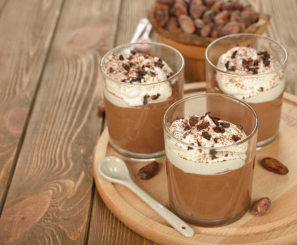 istock Chocolate dessert with whipped cream 528812547