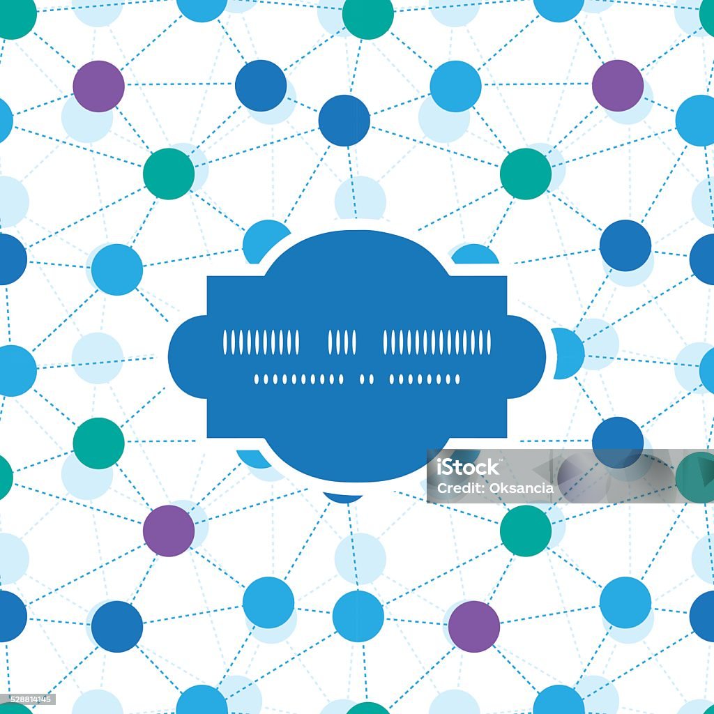 Vector Connected Dots Frame Seamless Pattern Background Stock ...
