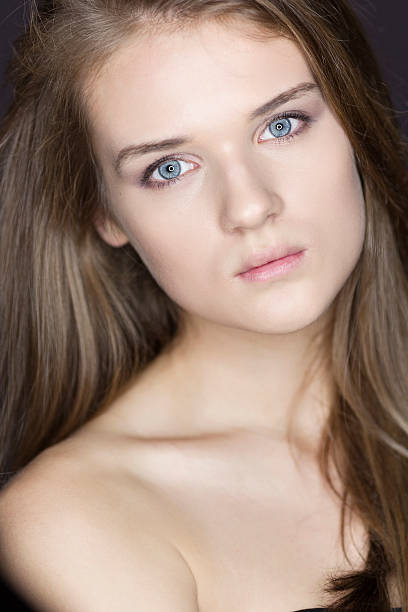 istock Natural young woman face beauty 528814545