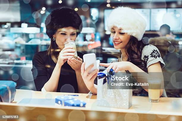 Merry Christmas Stock Photo - Download Image Now - Blue, Cafe, Friendship