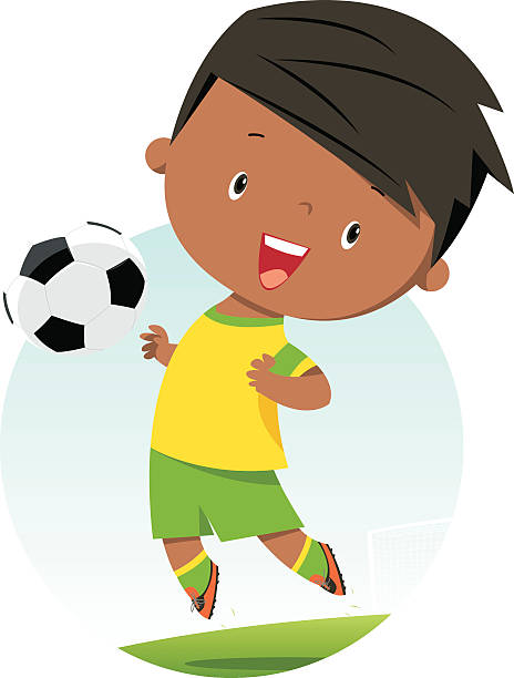 Soccer Kid Soccer Kid boys soccer stock illustrations