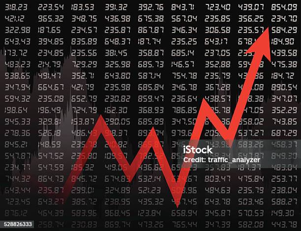 Stock Market Chart Stock Illustration - Download Image Now - Moving Up, Price Tag, Graph