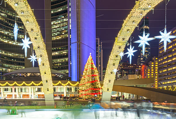 istock Christmas Decorations at Nathan Phillip Square in Toronto 528826805