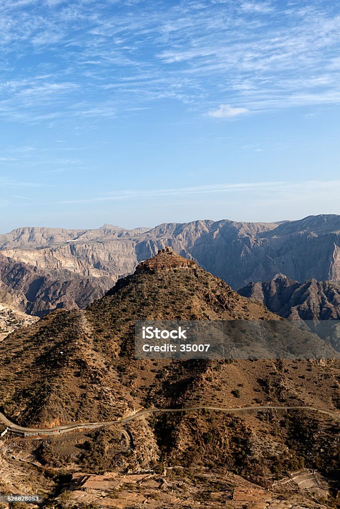 jabal akhdar jabal akhdar, the green mountain range, oman. Oman Stock Photo