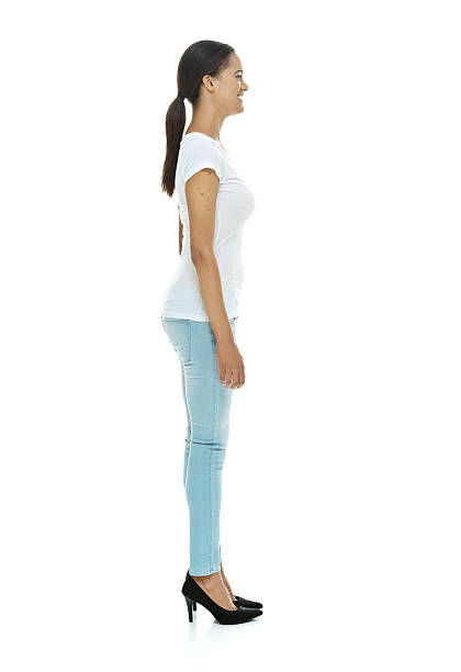 istock Smiling casual woman looking away 528828105