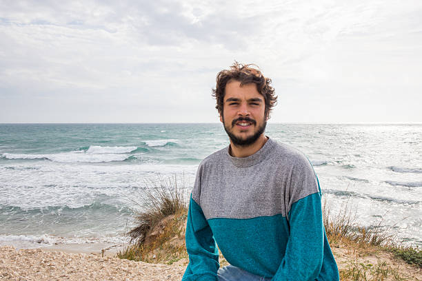 istock Bearded boy at the sea 528828771