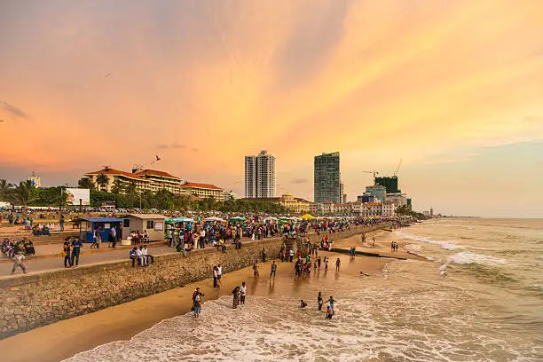 Photo of Colombo seafront at sunset