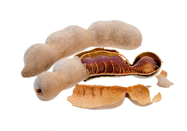 istock Sweet ripe tamarind, Isolated on white background 528831641