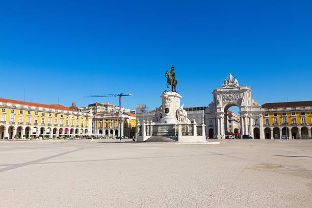 istock Commerce square  in Lisbon, Portugal 528863631