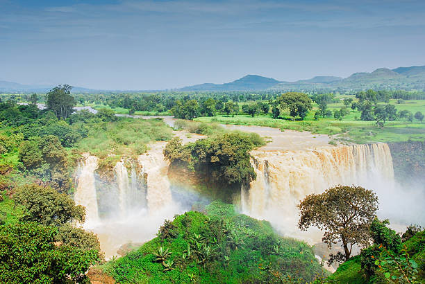 Tiss abay Falls on the Blue Nile river, Ethiopia Tiss abay Falls on the Blue Nile river, Ethiopia blue nile stock pictures, royalty-free photos & images