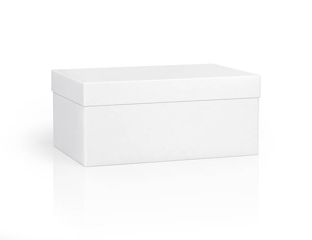 White paper gift box on isolated background White paper gift box on isolated background shallow stock pictures, royalty-free photos & images