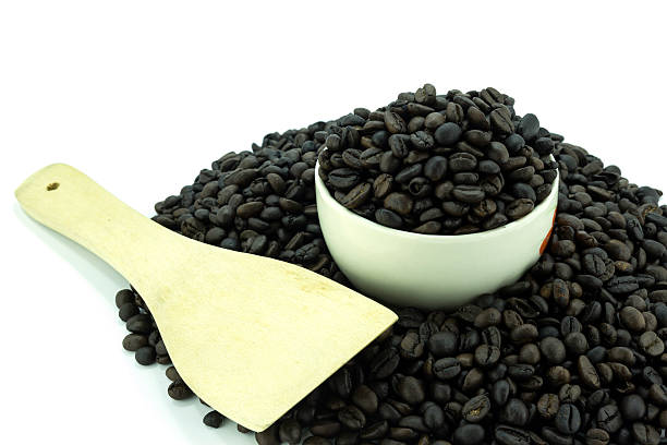 istock Coffee bean with bowl and wood ladle 528874793