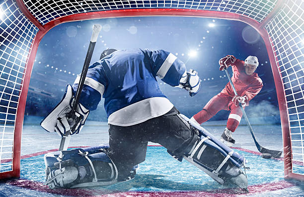 istock Ice hockey players in action 528876485