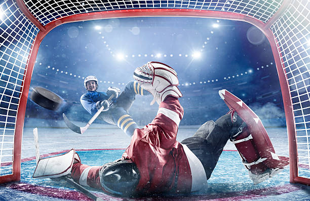 istock Ice hockey players in action 528876487