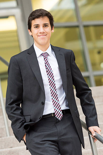 Teenager in a suit
