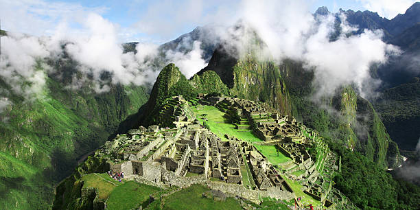 Machu PicchuMachu Picchu Stitched PanoramaMachu Picchu, Peru machu picchu photos stock pictures, royalty-free photos & images