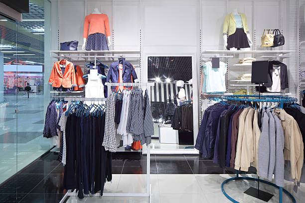 istock brand new interior of cloth store 528885153