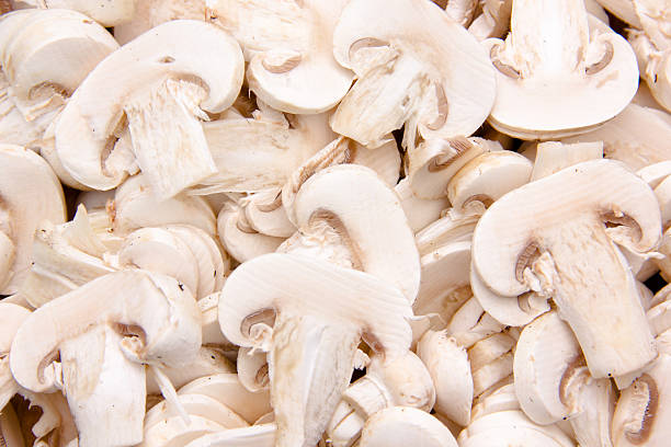 istock Sliced mushrooms seen up close 528885379