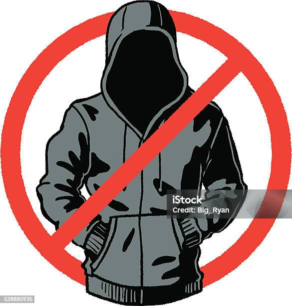 No Hoodies Stock Illustration - Download Image Now - Computer Hacker, Hooded Shirt, Cartoon