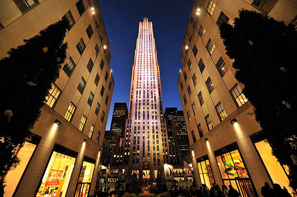 Rockefeller Center in New York stock photo