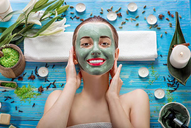 istock Woman with spa mask 528889235