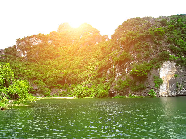 istock Landscape with moutain and river, Trang An, Ninh Binh, Vietnam 528889705