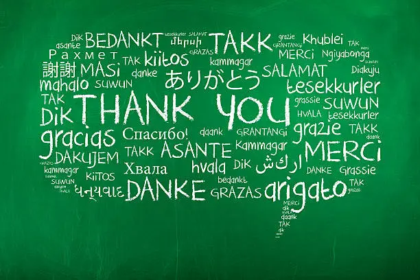 Photo of Thank You in Different Languages