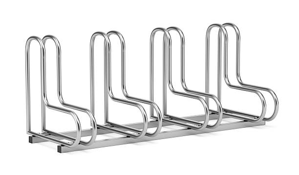 street bicycle rack isolated on white background street bicycle rack isolated on white background bicycle rack photos stock pictures, royalty-free photos & images