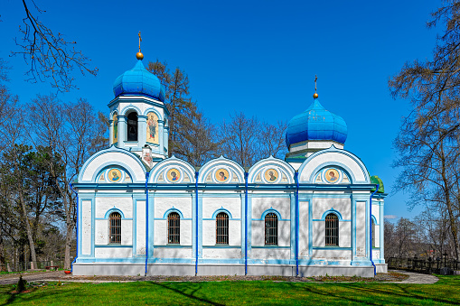 Beautiful orthodox church in Cesis, Latvia, Europe