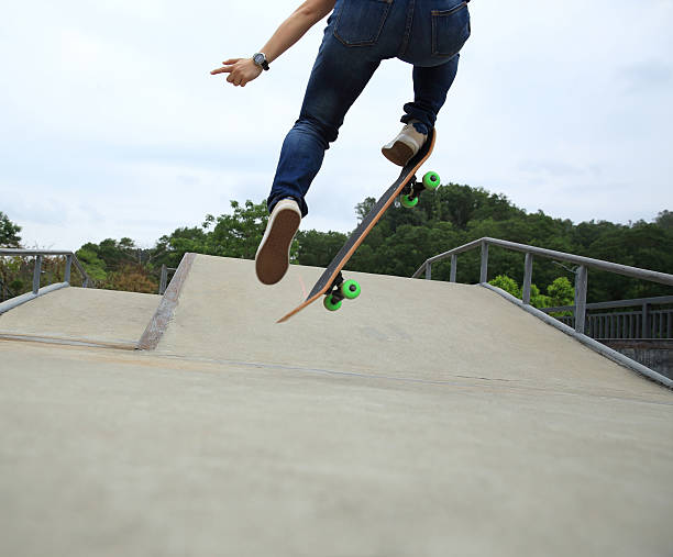 istock skateboarder skateboarding at skatepark 528894844