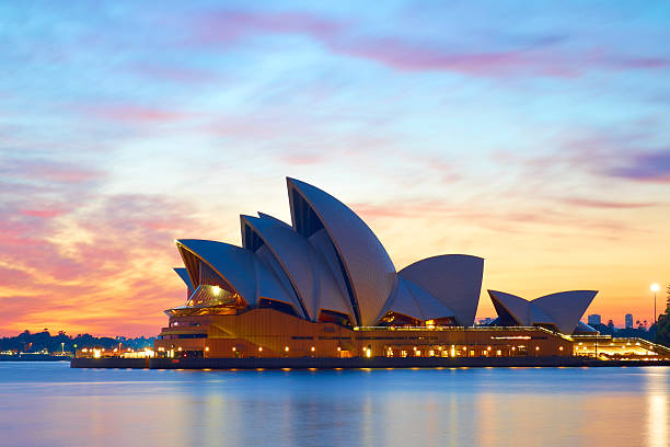 Sydney Opera House At Dawn stock photo