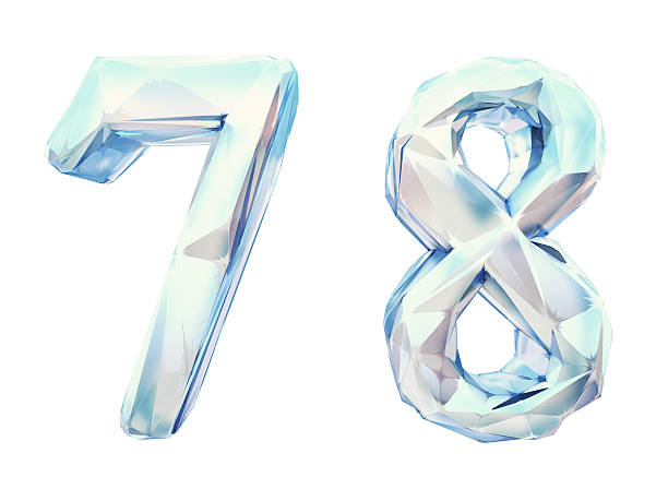 istock Ice number with a blue tint 528898680