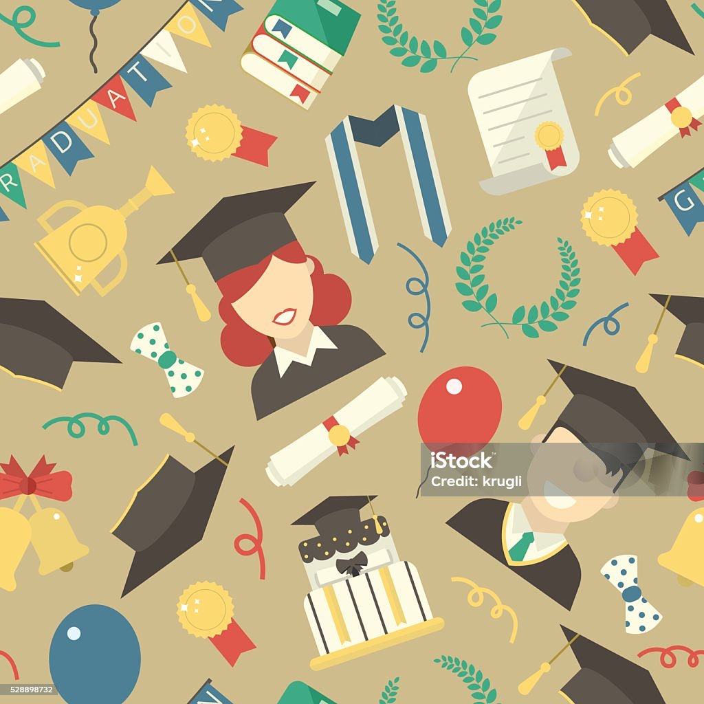 Backgroun Pattern Graduation Graduation Elements Seamless Pattern Background Stock Illustration ...