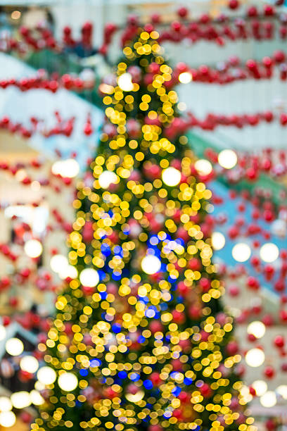 istock Abstarct bokeh of christmas tree 528898949