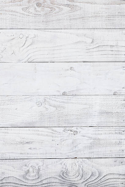 istock horizontal planks on white painted worn part of fence 528899770