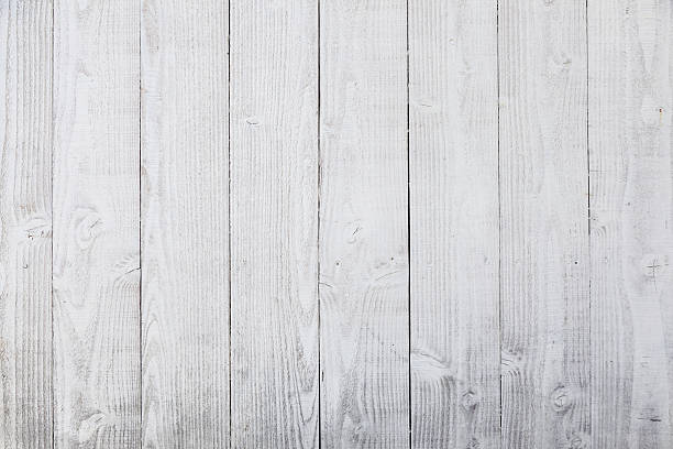 istock horizontal planks on white painted worn part of fence 528899880