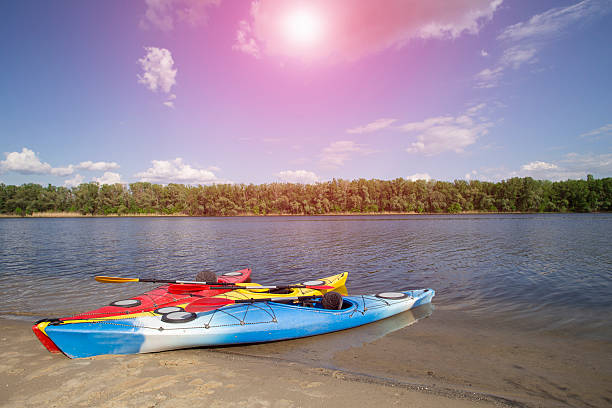 istock Kayak on the beach on a sunny day. 528900302