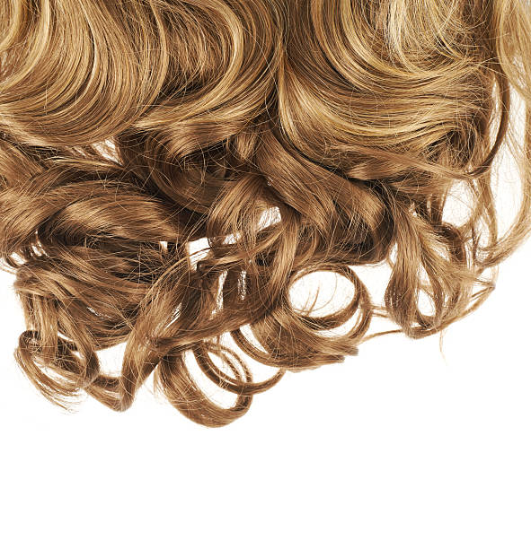 istock Hair fragment over the white 528901230