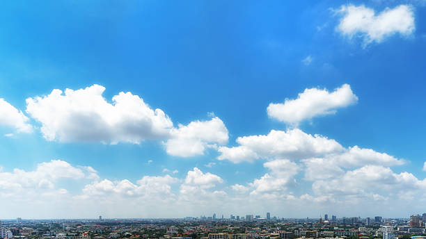 istock Bangkok Cityscape under blue sky with clouds in evening 528904188