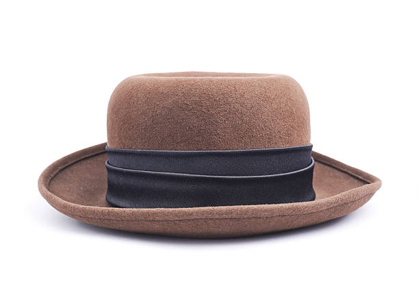 istock Brown female hat isolated 528905106