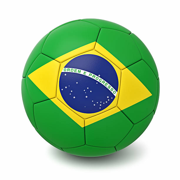 istock Soccer ball with world countries flags isolated 528905485