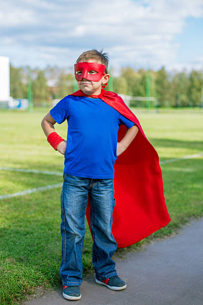 istock Superhero standing and looking towards 528908551
