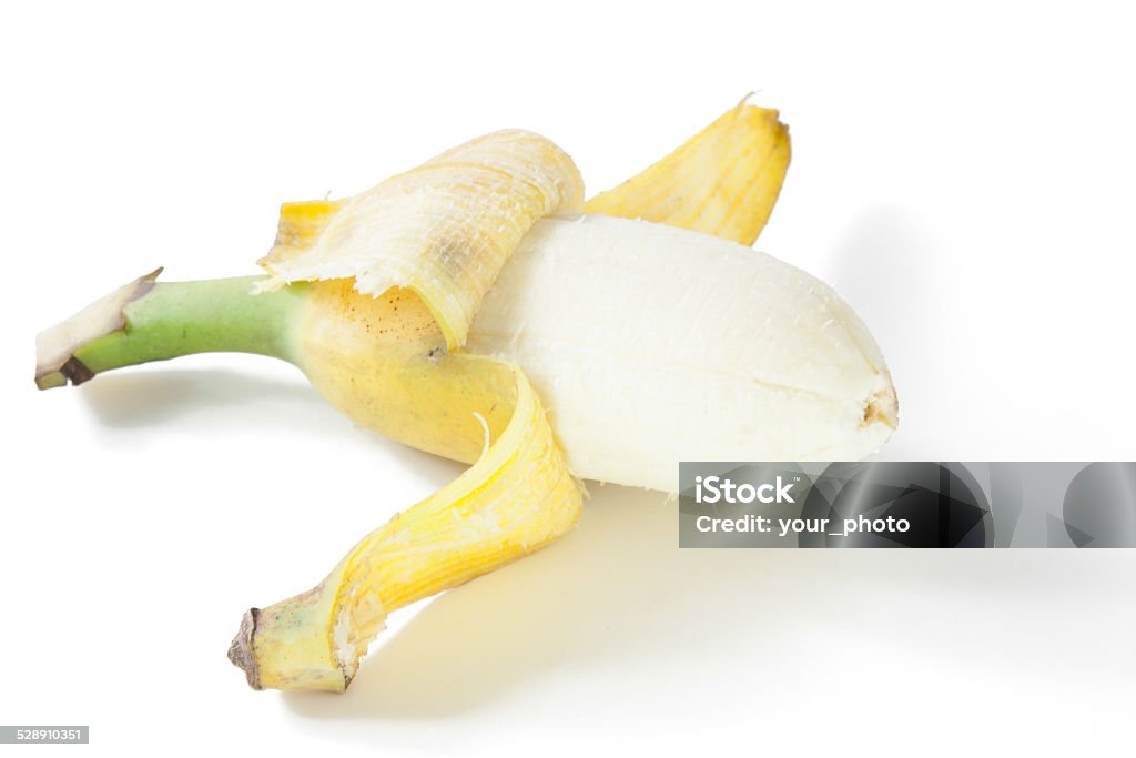 cultivated banana isolated on white Banana Stock Photo