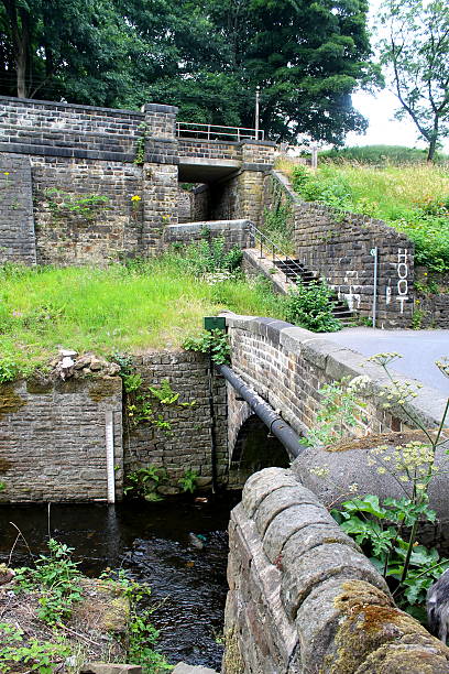 istock Stone Steps and Bridge over River Worth at Hoot Corner 528911355
