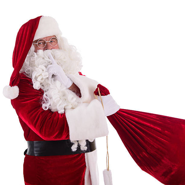 istock Santa Claus with big bag 528911509