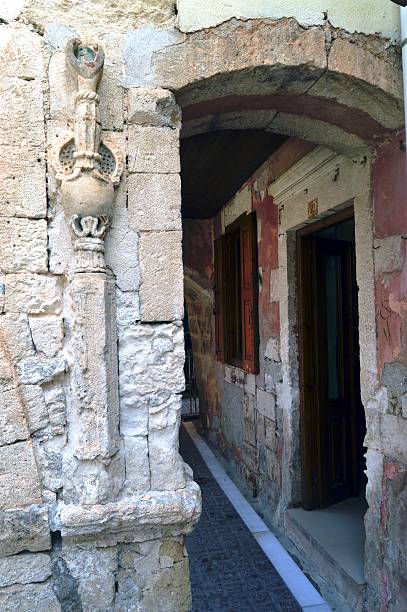 istock Old portico in stones. 528912000