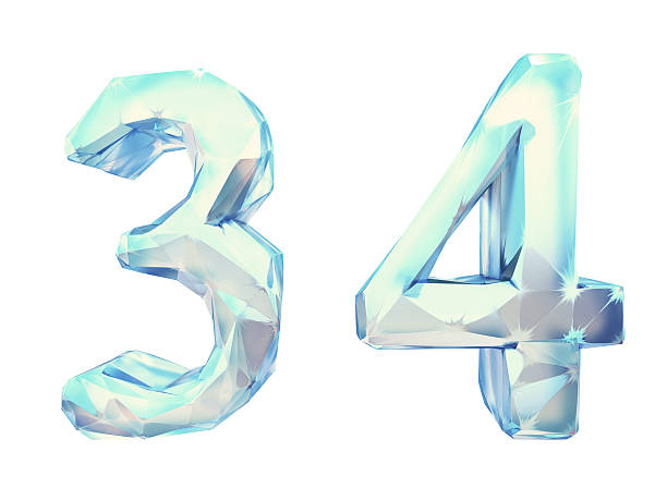 istock Ice number with a blue tint 528913166